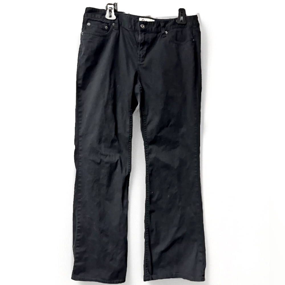 SO Bootcut juniors women’s size 13 Short black stretchy jeans